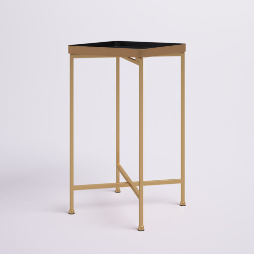 Mistana™ Alvis Tray Top Cross Legs End Table & Reviews Wayfair